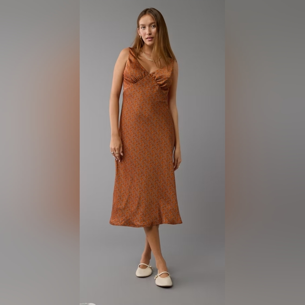 Elegant V-Neck Floral Slip Dress